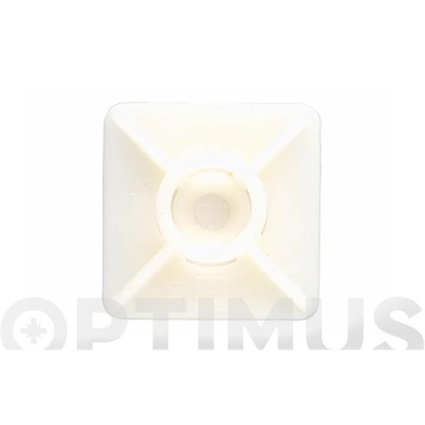 BRIDAS PLASTICO ABRAZADERA CREMA. BLANCA