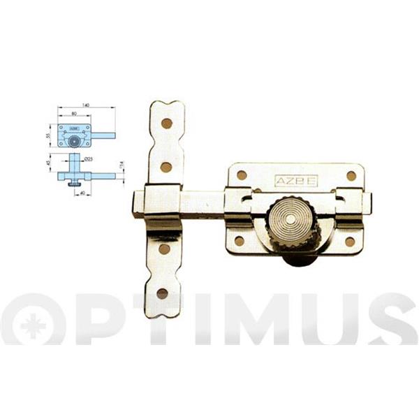 CERROJO 18 CON BOTON INTERIOR, CILINDRO &Oslash; 25 X 45 MM NIQUEL 18HN AZBE