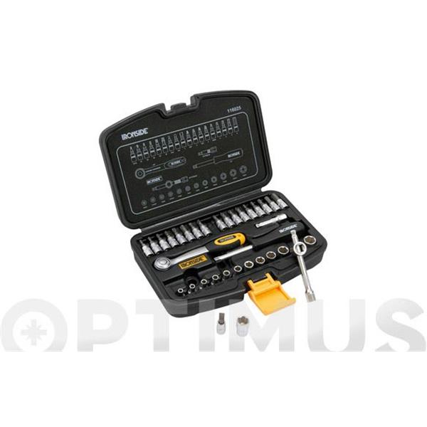 MALETIN PROFESIONAL 1/4" 35 PCS. 72 DTS IRONSIDE