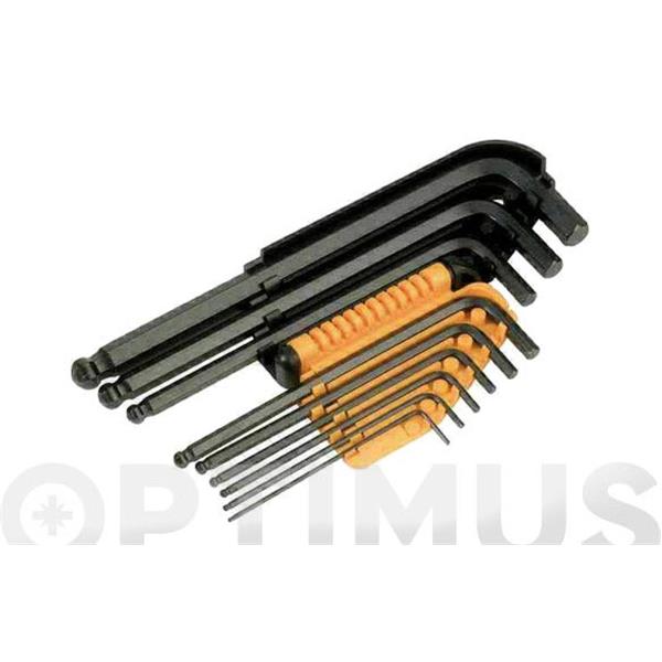 LLAVES ALLEN PUNTA BOLA 9 PZ 1,5 A 10 IRONSIDE 