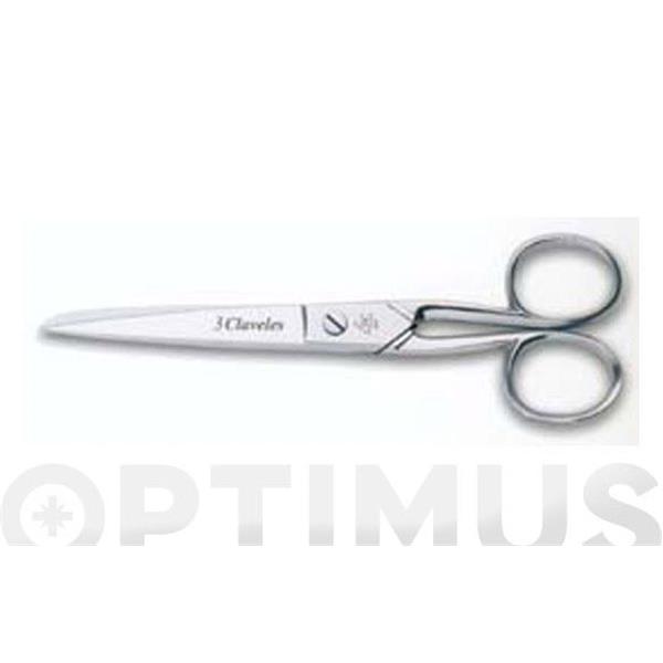TIJERA COSTURA NIQUELADA 7" 17,5 CM 3CLAVELES