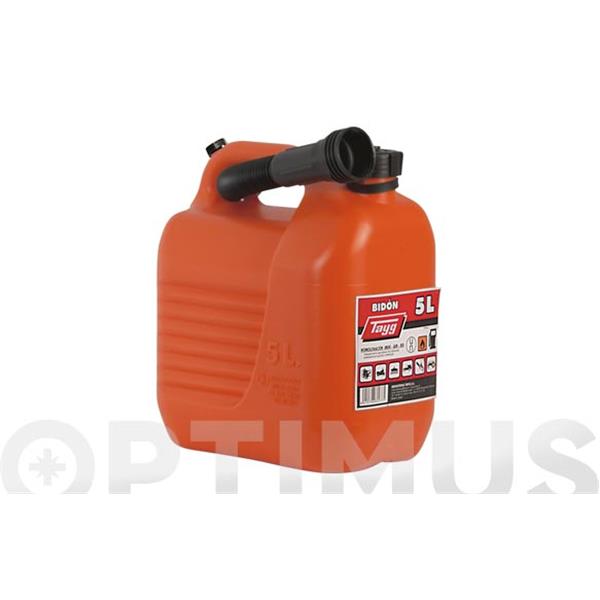 BIDON NARANJA CON CANULA 10 LT CARBURANTE TAYG  