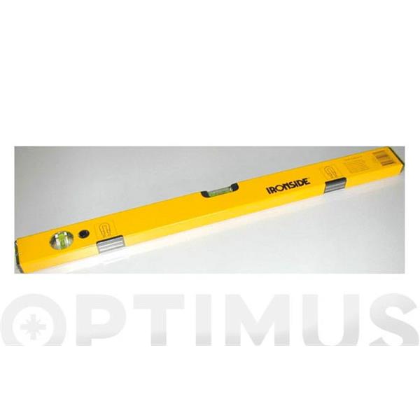 NIVEL RECTANGULAR ALUMINIO IMAN 30 CM 2 BURBUJAS IRONSIDE 