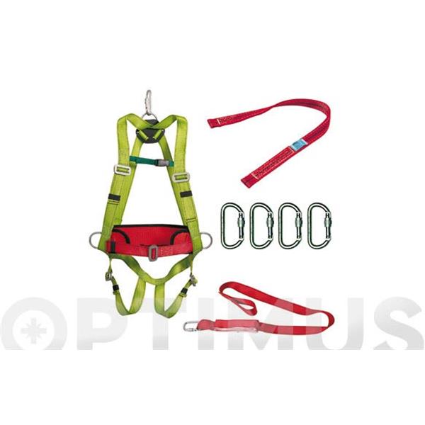 KIT ARNES ANTICAIDAS + ABSORBEDOR + 4 MOSQUETONES IRONSIDE