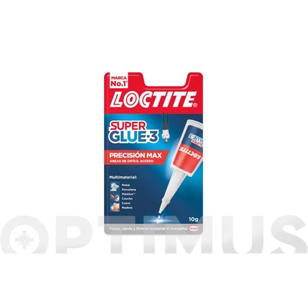 ADHESIVO INSTANTANEO SUPER GLUE-3 DE PRECISION 10 GR LOCTITE