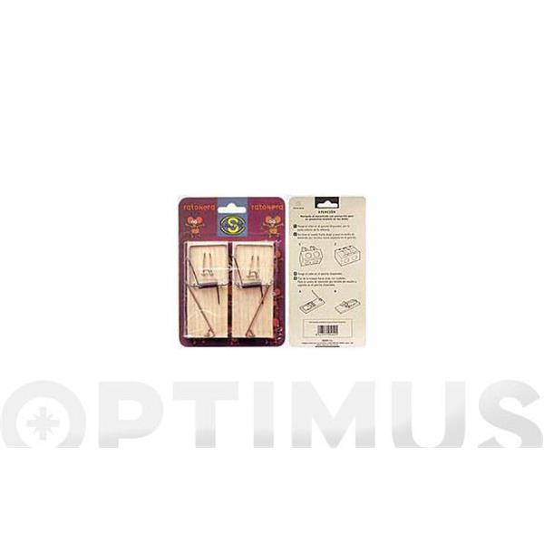 RATONERA TABLA MADERA N.1 PACK 2 UN SAUVIC