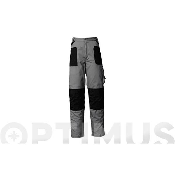 PANTALON STRETCH GRIS CON REFUERZOS (97% ALGOD&Oacute;N) (260GR/M2) TALLA M STARTER