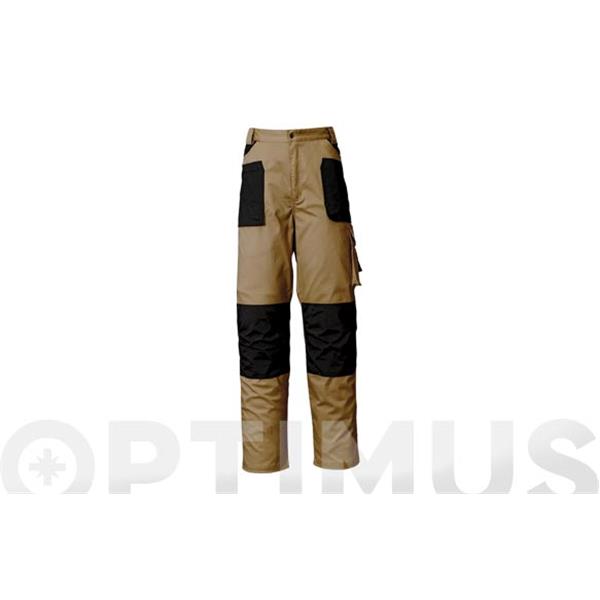 PANTALON STRECH BEIGE CON REFUERZOS (97% ALGOD&Oacute;N) (260GR/M2) TALLA XL STARTER