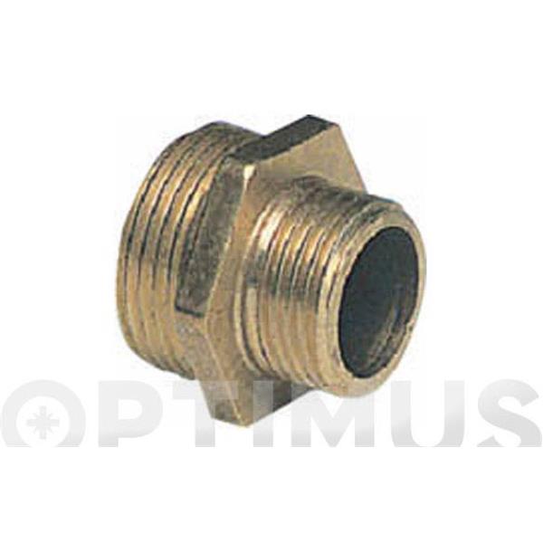 MACHON ROSCADO REDUCIDO 1" X 1/2" LATON