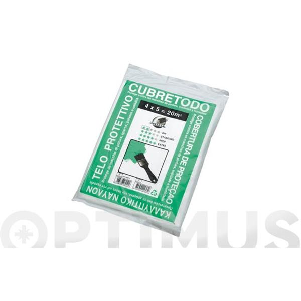 PLASTICO CUBRETODO PROTECCION 4 X 5 MT DE 7 MICRAS FINO BARBOSA