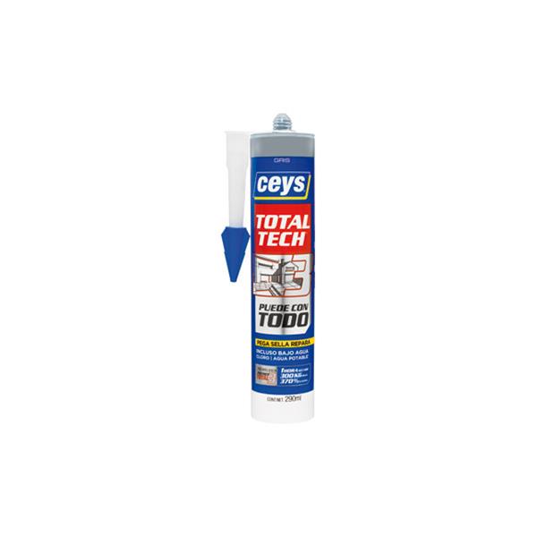 ADHESIVO DE MONTAJE SELLADOR TOTAL TECH GRIS 290 ML CEYS
