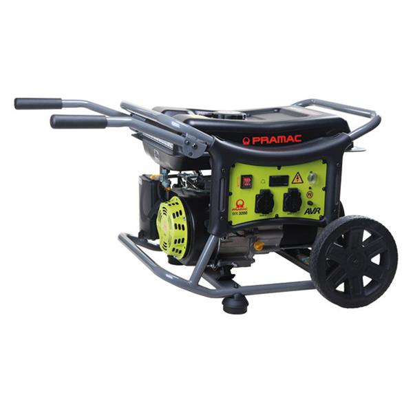 GENERADOR GASOLINA MOTOR OHV 2450 WT  230 VO 50 HZ CON RUEDA GRIS/VERDE PR242SXIZ00 PRAMAC