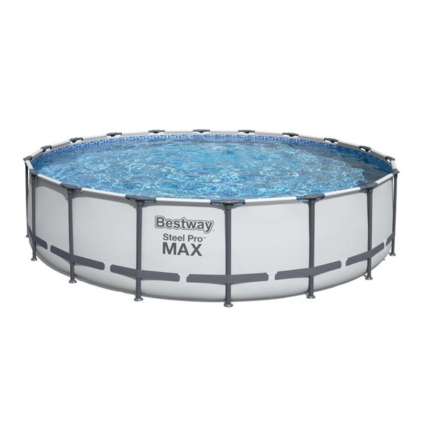 PISCINA DESMONTABLE REDONDA STEEL PRO MAX 23.062 L DEPURADORA CARTUCHO TIPO III &Oslash; 549 X 122 CM