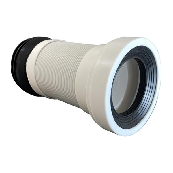 MANGUITO EVACUACION INODORO 380 - 670 MM EXT PP T-118