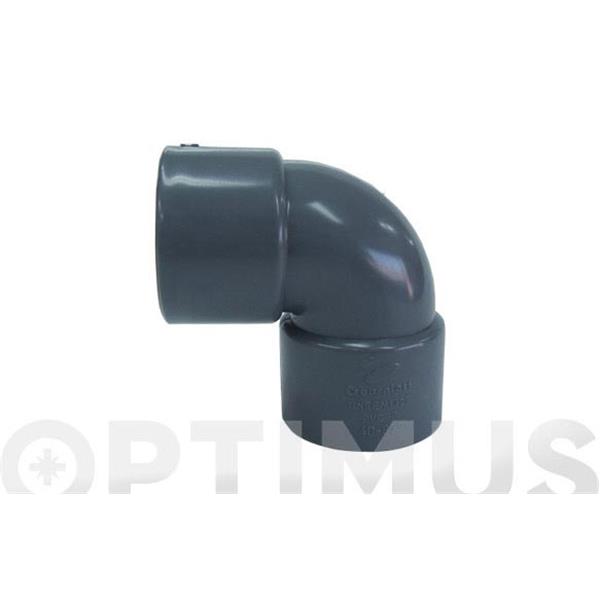 CODO EVACUACION H-H 87&ordm; &Oslash; 40 MM PVC