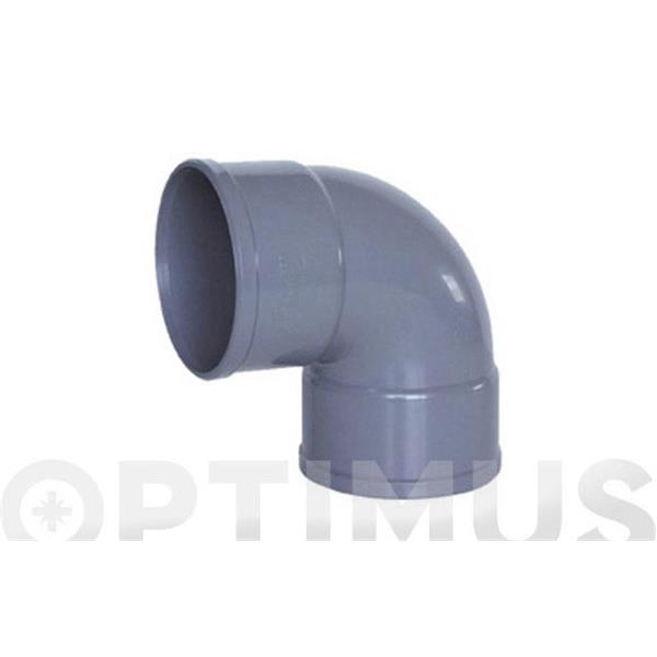 CODO EVACUACION M-H 87&ordm; &Oslash; 50 MM PVC