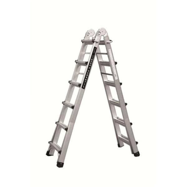 ESCALERA TELESCOPICA ALUMINIO MASTER 6+6 PELDA&Ntilde;OS