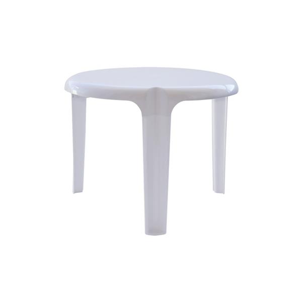 MESA AUXILIAR RESINA 50 X 39 CM BLANCO