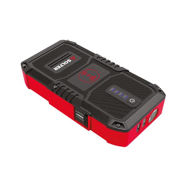 ARRANCADOR BATERIA COCHE 12 VO. LITHIUM LT 10000 MAH SOLTER
