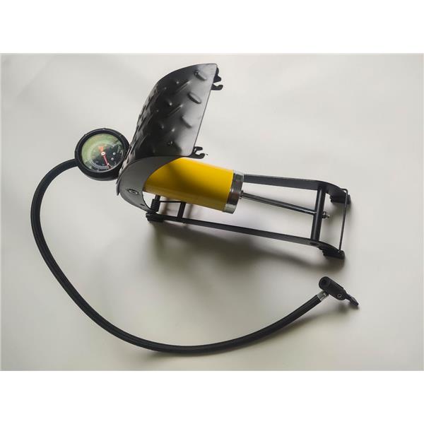 BOMBA INFLAR PEDAL CON MANOMETRO NIVEL