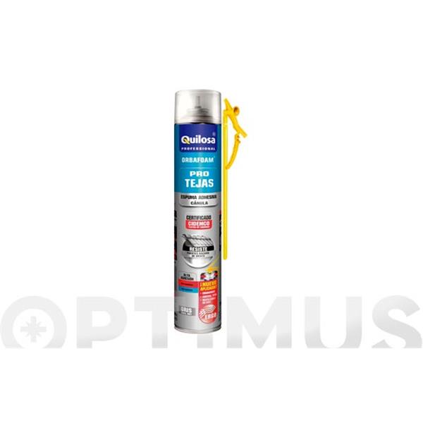 ESPUMA DE POLIURETANO ORBAFOAM TEJA CON CANULA GRIS 750ML QUILOSA