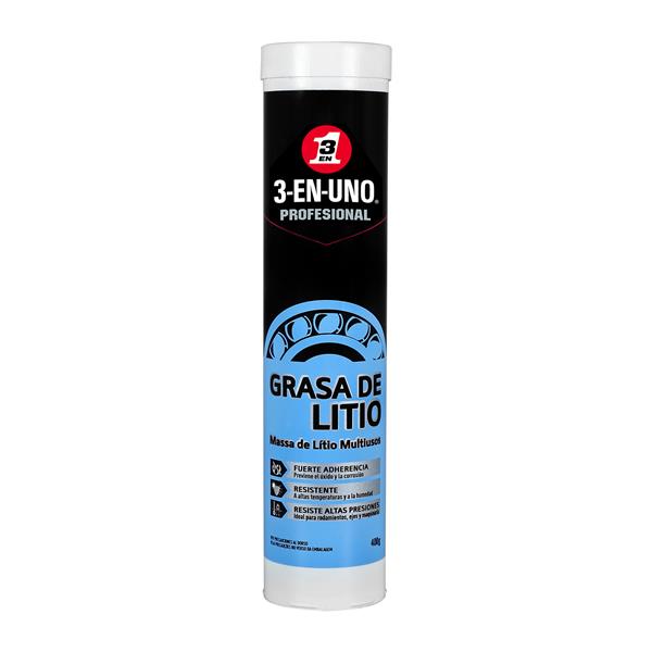 GRASA LUBRICANTE LITIO MULTIUSO 3-EN-UNO 400 GR