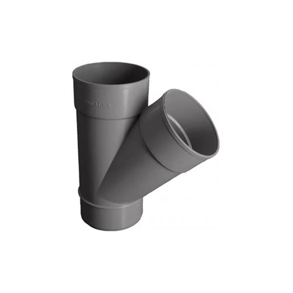 DERIVACION TIPO Y EVACUACION PVC M-H  45&ordm; &Oslash; 75 MM