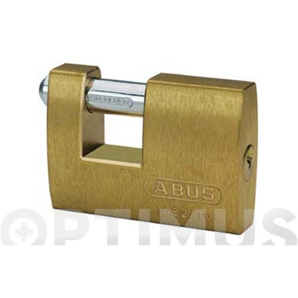 CANDADO RECTANGULAR DE LATON 82/70 C/BL ABUS