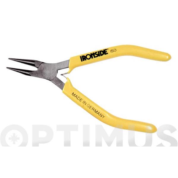 ALICATE BOCA REDONDA PARA ELECTRONICA Y PRECISION 120MM MANGO RECUBIERTO DE PVC IRONSIDE