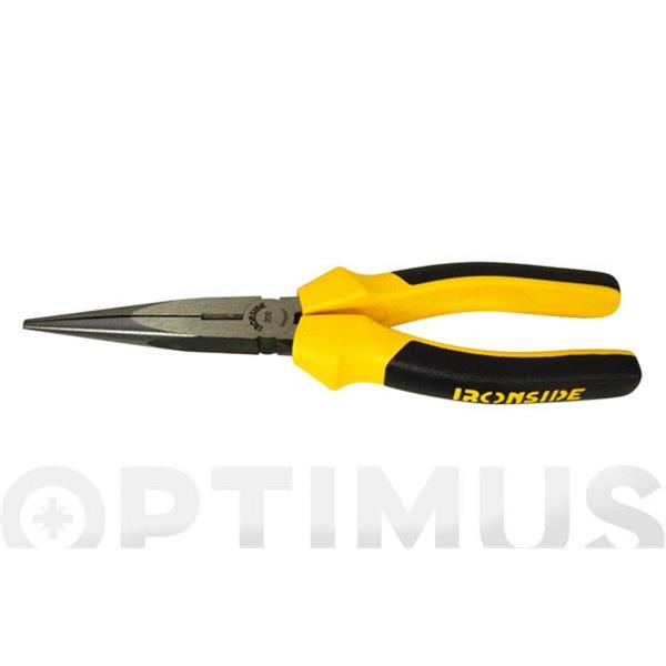 ALICATE BOCA SEMI REDONDA CON CORTANTE 200MM MANGO BIMATERIAL IRONSIDE