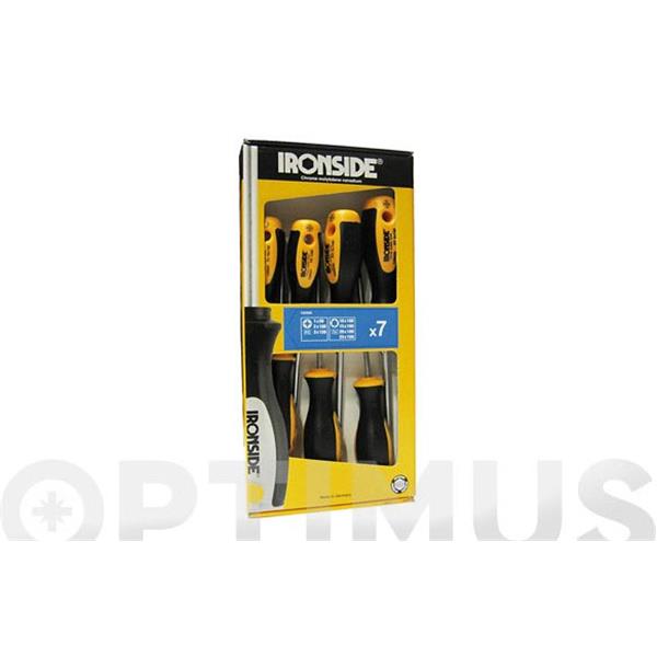 JUEGO 7 DESTORNILLADORES BOCAS TX / PZ IRONSIDE
