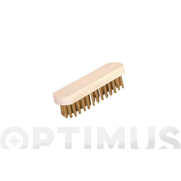 CEPILLO MANUAL FUNDICION SIN MANGO PUA REDONDA LATONADA 5 HILERAS  MF 9530G JAZ 