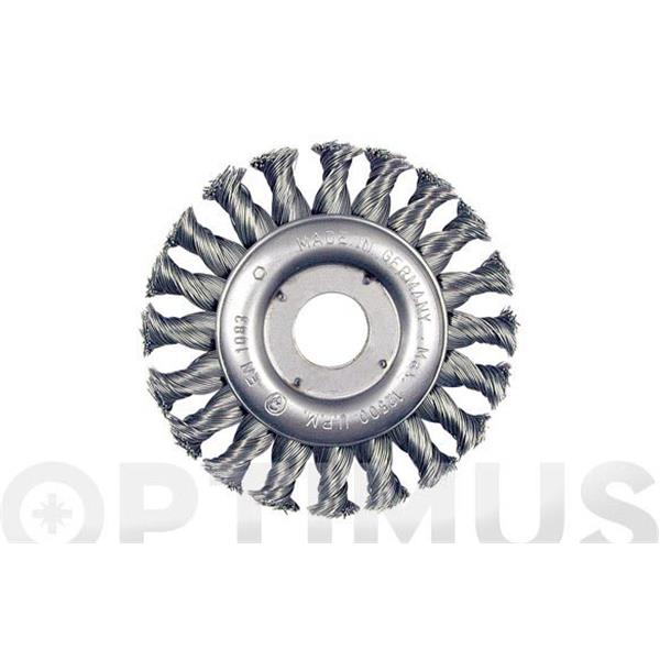 CEPILLO CIRCULAR PUA TRENZADA ACERO 125 X 22,2/0.50 IRONSIDE