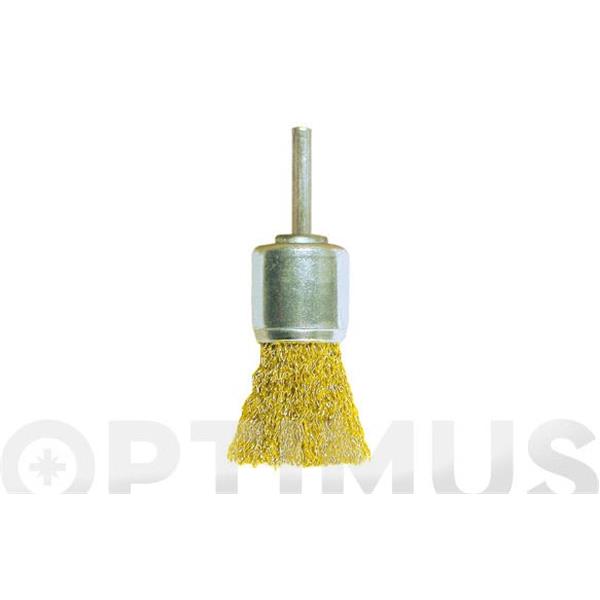 CEPILLO BROCHA PUA LATONADA ESPIGA 6 MM  17 MM X 0,30 IRONSIDE