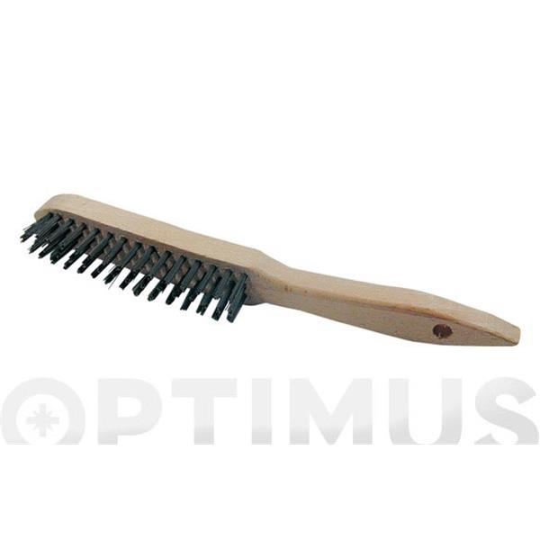 CEPILLO ACERO RECTO MANGO MADERA 0,35 3 HILERAS IRONSIDE