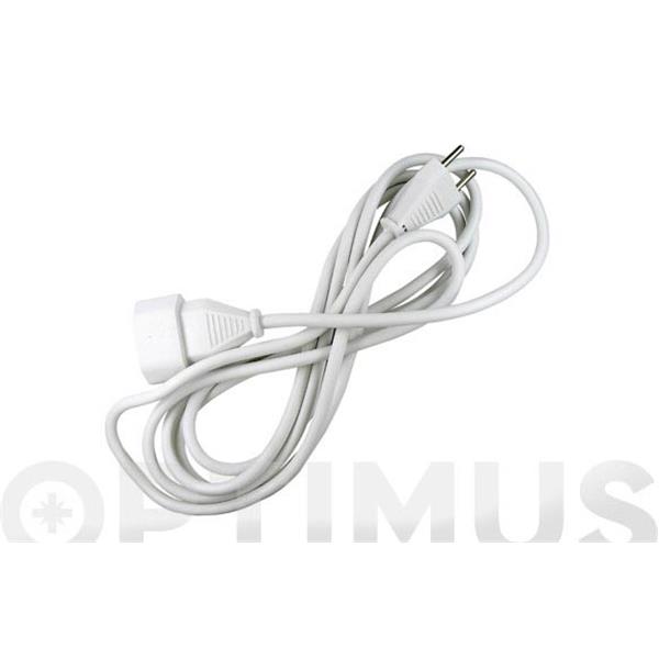 PROLONGADOR CABLE BLANCO 2X1 3 MT 10A BLANCO FAMATEL