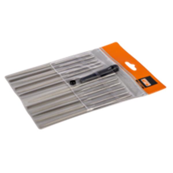 JUEGO 12 LIMATONES 16 CM FINO 2-472-16-2-0 DENTADO FINO BAHCO