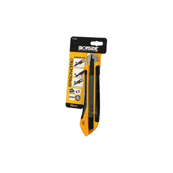 CUTER ABS+TPR BICOMPONENTE AUTOBLOQUEO CUCHILLA 18 MM SK2H IRONSIDE