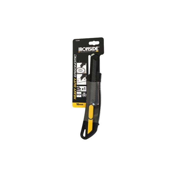 CUTER ABS AUTOBLOQUEO Y AUTORRETRACTIL CUCHILLA 18 MM SK2H IRONSIDE
