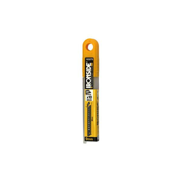 CUCHILLA PARA CUTER 9 MM SK2H  PACK DE 10 PIEZAS IRONSIDE