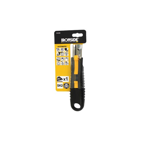 CUTER TPR SEMIAUTOMATICO Y AUTORETRACTIL SEGURIDAD CUCHILLA TRAPEZOIDAL 60 MM SK2H IRONSIDE