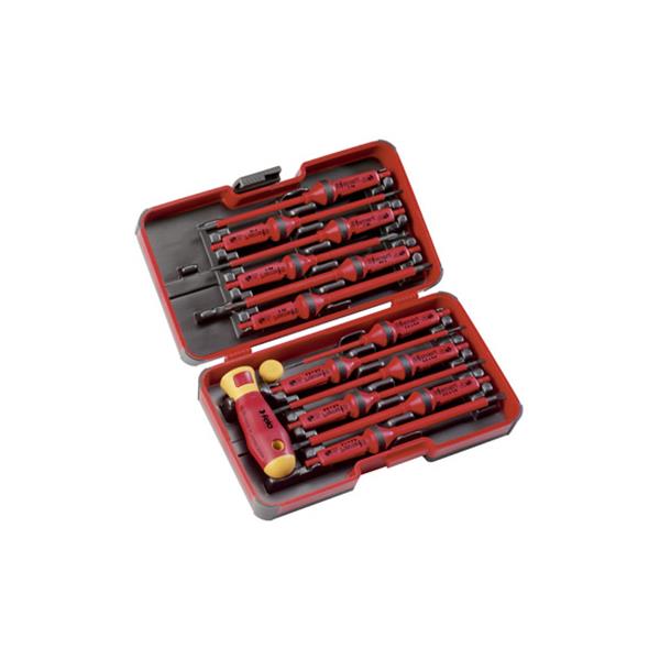DESTORNILLADOR DE VARILLAS INTERCAMBIABLES 1000 V E-SMART, SET DE 14 PZS IRONSIDE