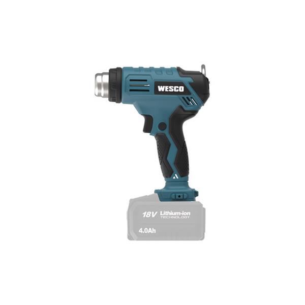 DECAPADOR 18V 200L/MIN TEMPERATURA 350/550&ordm;C SIN BATERIA WESCO