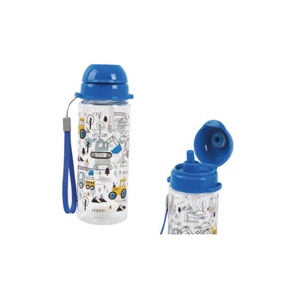BOTELLA INFANTIL TRITAN 7 X 7 X 19CM 400 ML-TRUCK TRACTOR