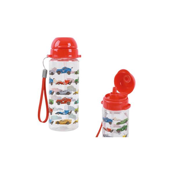 BOTELLA INFANTIL TRITAN 7 X 7 X 19CM 400 ML-CARS