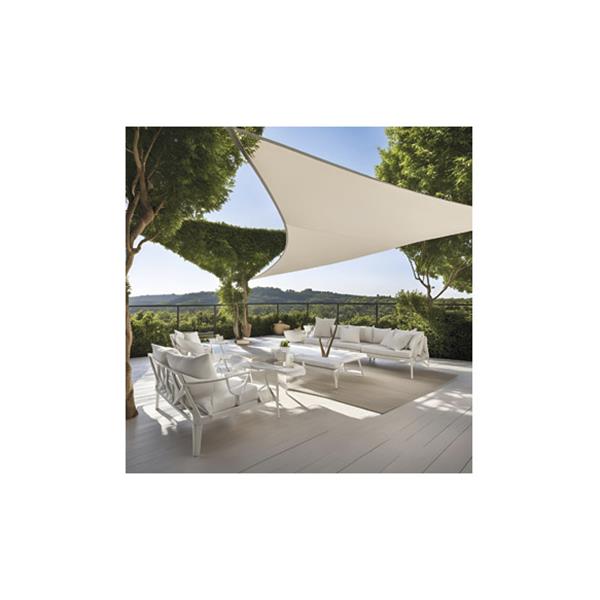 TOLDO VELA SOMBREO TRIANGULAR POLIETILENO 3,6 X 3,6 X 3,6 M BLANCO ROTO