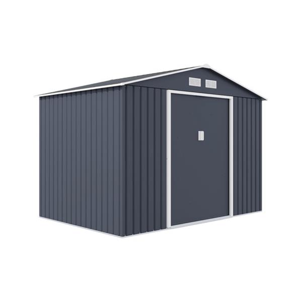 CASETA METALICA 5,4 M&sup2; 277 X 195 X 203 CM GRIS
