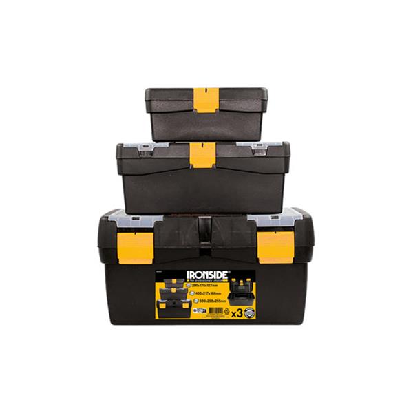 CAJA HERRAMIENTAS (JUEGO DE TRES) DE 290 MM (4 L), 400 MM (10 L) Y 500 MM (23 L)