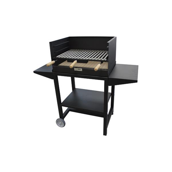 BARBACOA CARBON-LE&Ntilde;A RECTANGULAR CON REFRECTARIO H101 X 125 X 58 CM
