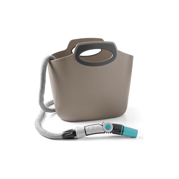 MANGUERA EXTENSIBLE AQUAPOP GRIS HASTA 30 M CON ACCESORIOS